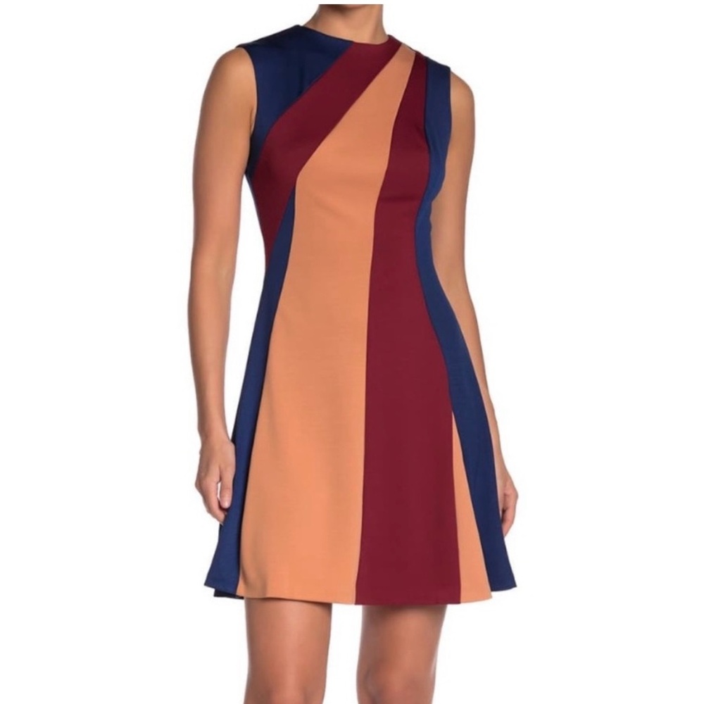 Alexia Admor NEW Colorblock Strip
Flared Dress Size Medium